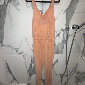 Free People Beach Peach Sleeveless Jumpsuit